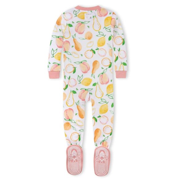 Burt's Bees Sweet and Sour Organic Cotton One Piece Pajamas - Picture 2 of 2